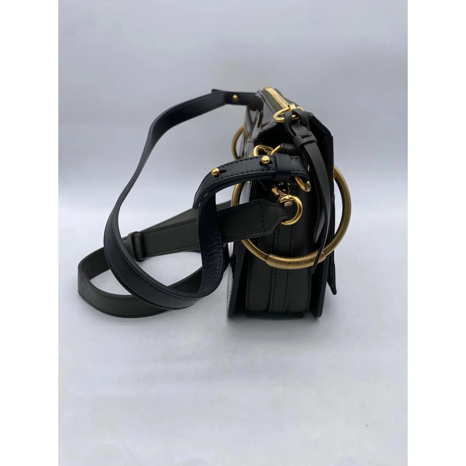 Chloé Sacs à Main CHLOE T. En Cuir Vernis Kaki 7 Chloé Sacs à Main CHLOE T. En Cuir Vernis Kaki – Image 5