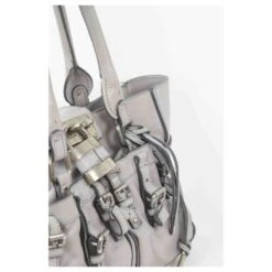 Chloé Sac à Main Paddington En Cuir Gris -Chloé 861351 4