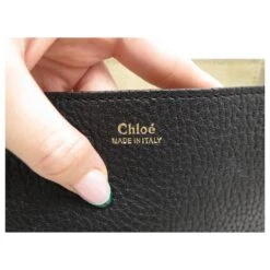 Chloé SAC A MAIN CHLOE DREW SMALL BANDOULIERE EN CUIR GRAINE NOIR PURSE HAND BAG -Chloé 861691 6