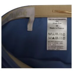 Chloé Jupe Mi-Longue Asymétrique à Bordure En Dentelle Chloe En Soie Bleue 16 Chloé Jupe Mi-Longue Asymétrique à Bordure En Dentelle Chloe En Soie Bleue -Chloé 861719 7