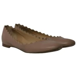 Chloé Chloe Lauren Ballerines Festonnées En Cuir Nude Chair 13 Chloé Chloe Lauren Ballerines Festonnées En Cuir Nude Chair -Chloé 862241 3