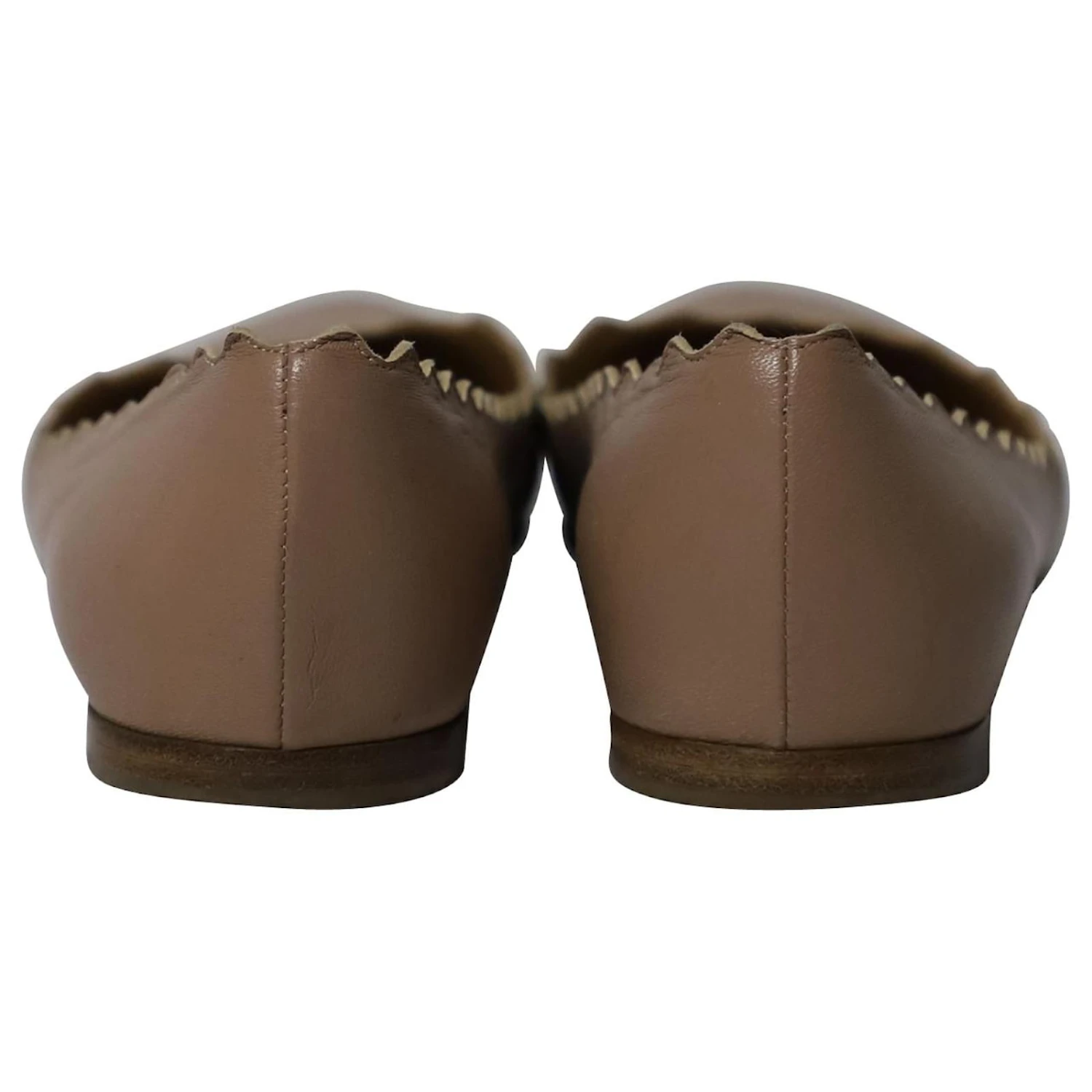 Chloé Chloe Lauren Ballerines Festonnées En Cuir Nude Chair 6 Chloé Chloe Lauren Ballerines Festonnées En Cuir Nude Chair – Image 4