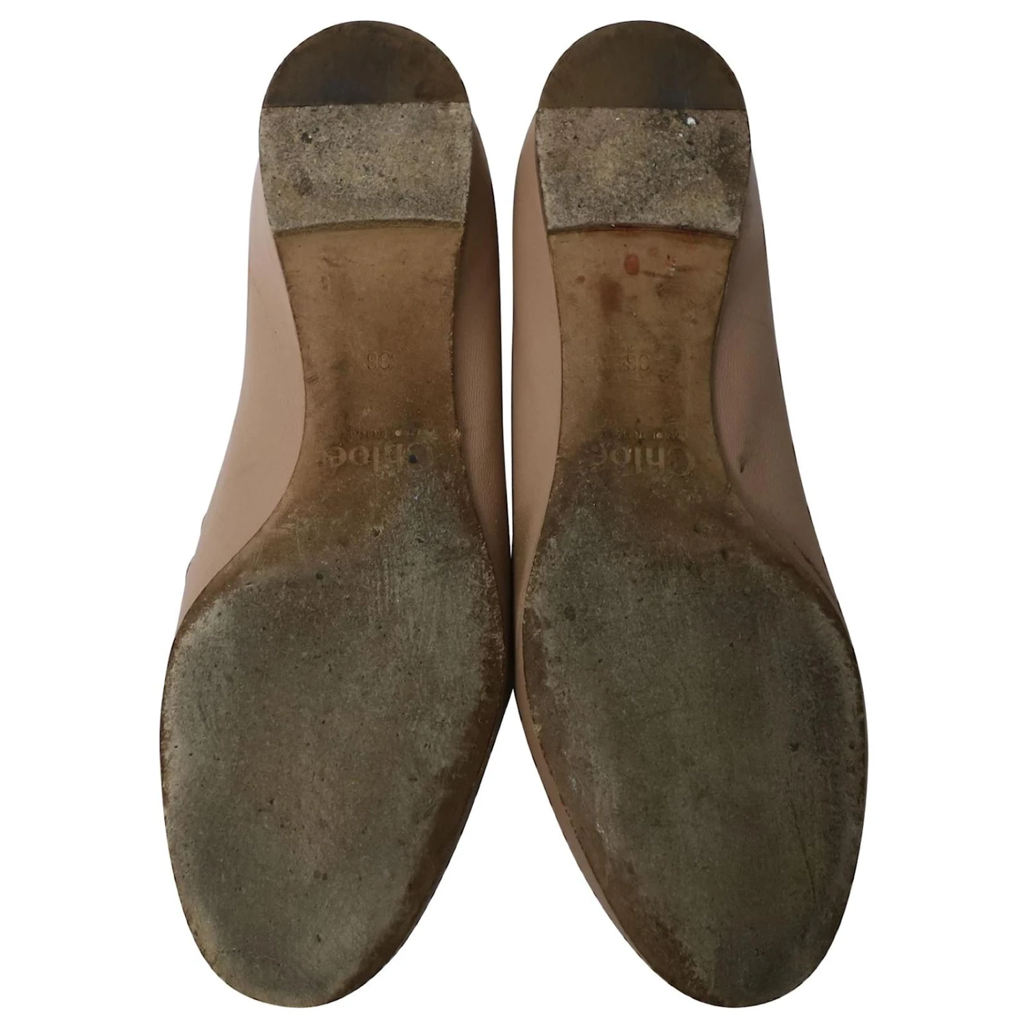 Chloé Chloe Lauren Ballerines Festonnées En Cuir Nude Chair 7 Chloé Chloe Lauren Ballerines Festonnées En Cuir Nude Chair – Image 5