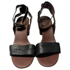 Sandales See By Chloé à Embellissements En Cristal En Cuir Noir 12 Sandales See By Chloé à Embellissements En Cristal En Cuir Noir -Chloé 862653 2