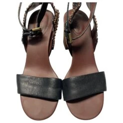 Sandales See By Chloé à Embellissements En Cristal En Cuir Noir 18 Sandales See By Chloé à Embellissements En Cristal En Cuir Noir -Chloé 862653 8