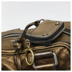 Chloé Sac à Main Cuir Doré 6HS184-50 Auth Bs4554 -Chloé 865527 10