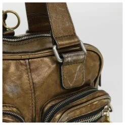 Chloé Sac à Main Cuir Doré 6HS184-50 Auth Bs4554 -Chloé 865527 3