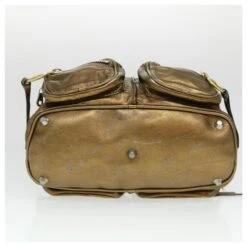 Chloé Sac à Main Cuir Doré 6HS184-50 Auth Bs4554 -Chloé 865527 6