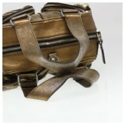 Chloé Sac à Main Cuir Doré 6HS184-50 Auth Bs4554 -Chloé 865527 8