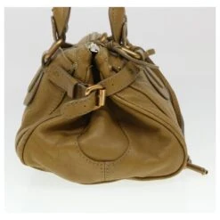 Chloé Chloe Paddington Sac à Main Cuir Beige 03 06 51 5366 Auth 38736 -Chloé 869218 4