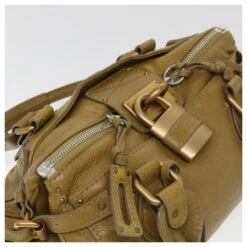 Chloé Chloe Paddington Sac à Main Cuir Beige 03 06 51 5366 Auth 38736 -Chloé 869218 6