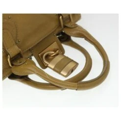 Chloé Chloe Paddington Sac à Main Cuir Beige 03 06 51 5366 Auth 38736 -Chloé 869218 7