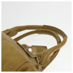 Chloé Chloe Paddington Sac à Main Cuir Beige 03 06 51 5366 Auth 38736 -Chloé 869218 8
