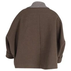 Chloé Cape Zippée Chloe En Laine Marron -Chloé 871204 3