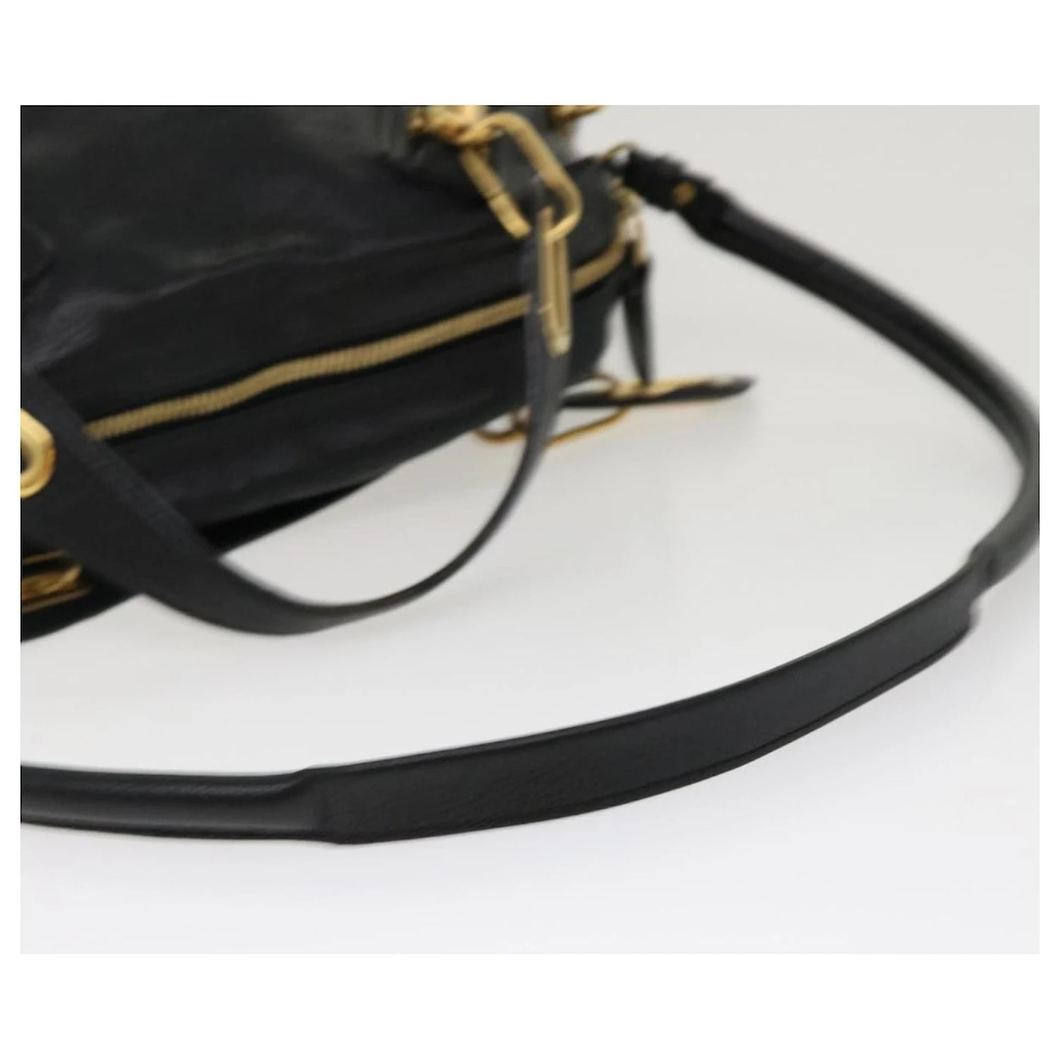 Chloé Sac à Main Chloe Paraty En Cuir 2façon Noir 01-11-50 Auth Yk6352 5 Chloé Sac à Main Chloe Paraty En Cuir 2façon Noir 01-11-50 Auth Yk6352 – Image 3