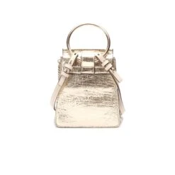 Chloé Sac Faye Bracelet En Cuir Métallisé Doré -Chloé 876716 5
