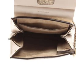 Chloé Sac Faye Bracelet En Cuir Métallisé Doré -Chloé 876716 9