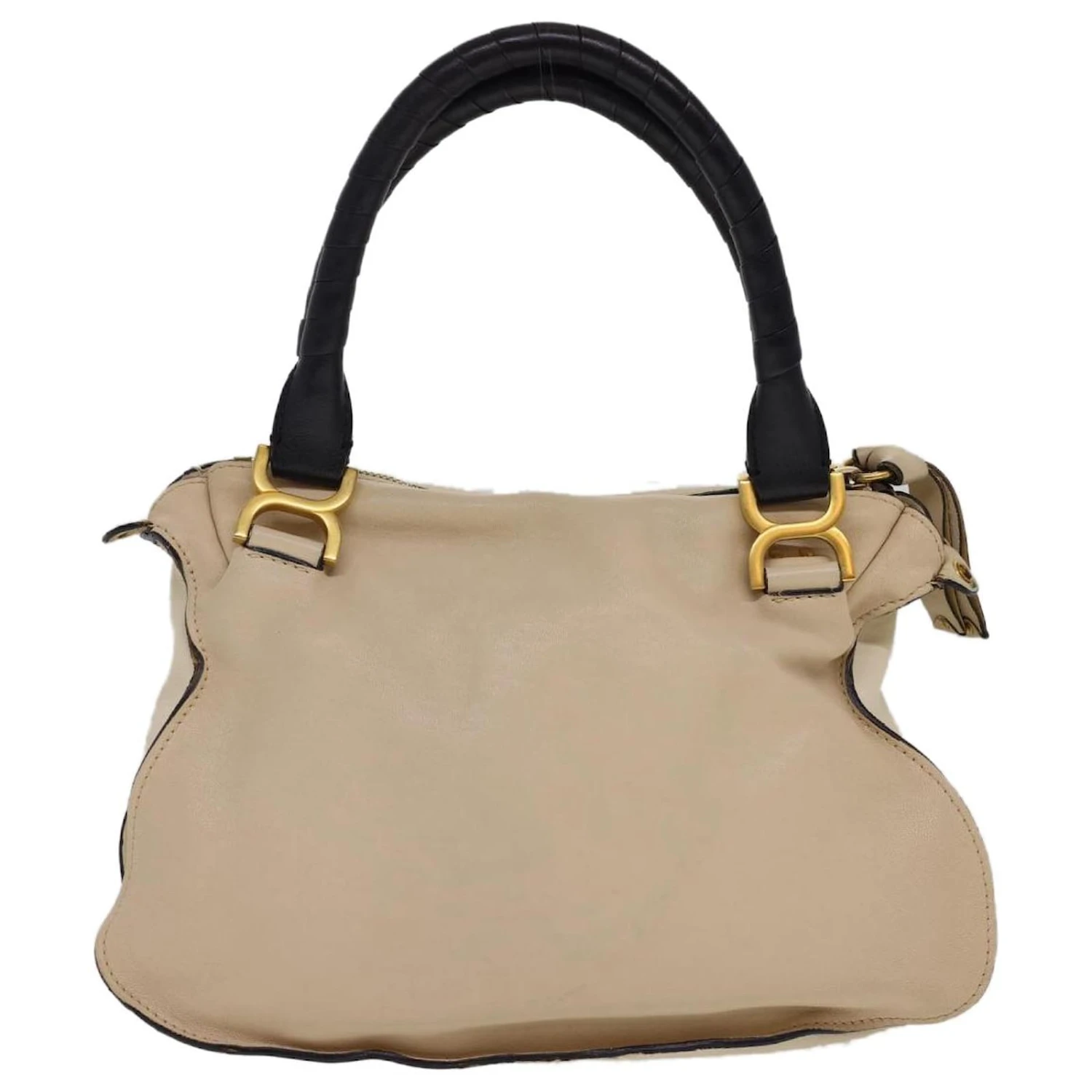 Chloé Sac à Main Chloe Mercy En Cuir 2façon Beige 03135665-20 Auth Yk6487 4 Chloé Sac à Main Chloe Mercy En Cuir 2façon Beige 03135665-20 Auth Yk6487 – Image 2