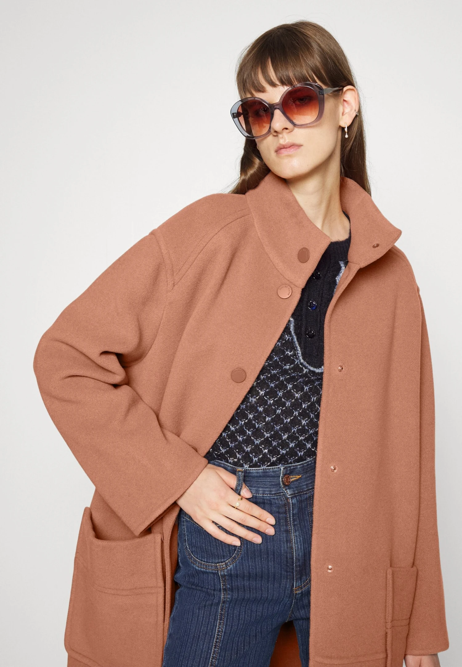 See By Chloé Manteau Classique - Blushy Brown 7 See By Chloé Manteau Classique - Blushy Brown – Image 5