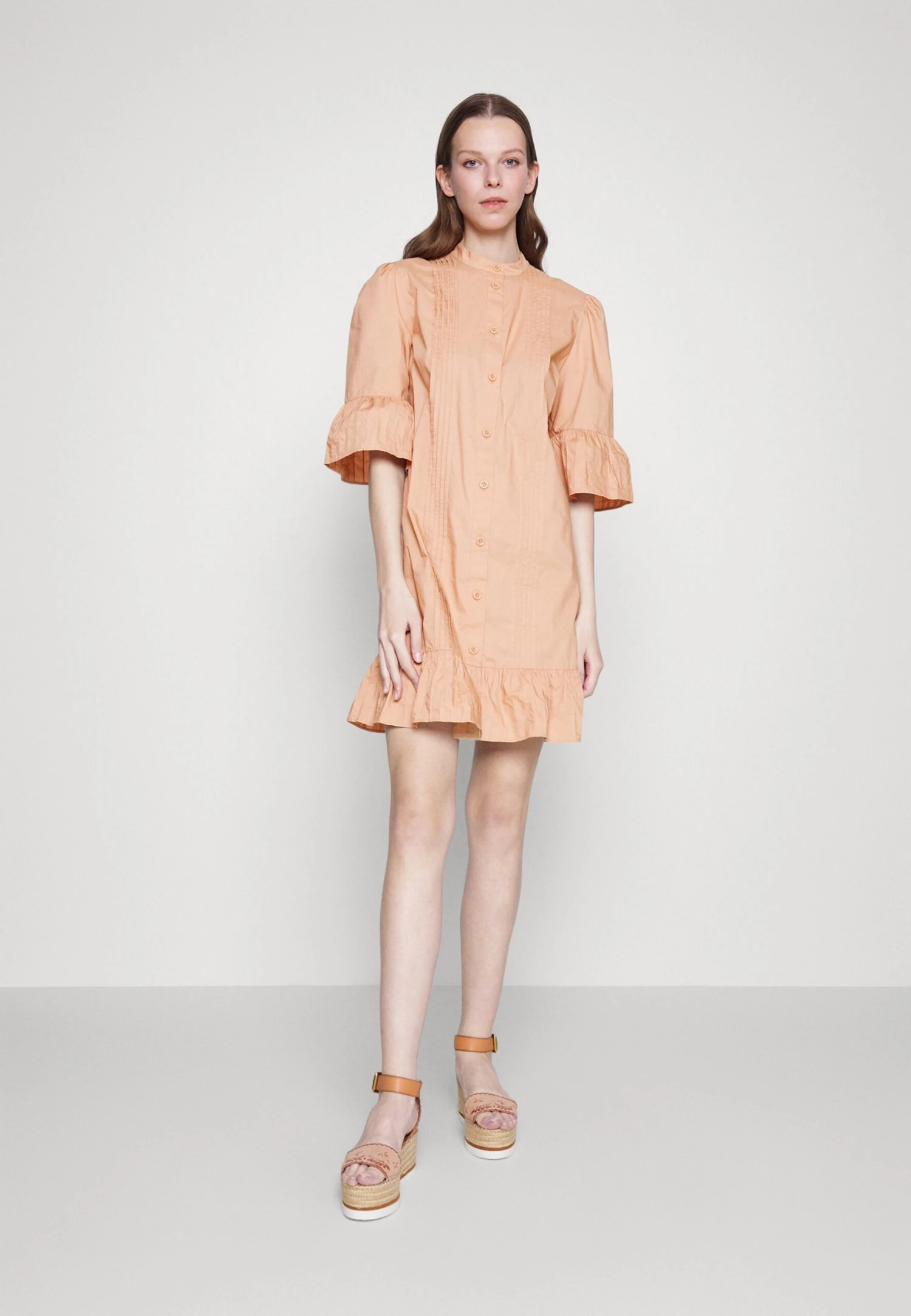 See By Chloé Robe Chemise - Apricot 4 See By Chloé Robe Chemise - Apricot – Image 2