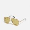 Chloé Lunettes De Soleil - Gold-Coloured/Green