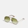 Chloé Austine Oversized Aviator Metal Sunglasses - Lunettes De Soleil - Gold-Coloured -Chloé a55d1af1e8b0497bb1a99fe9f8c5e4e3