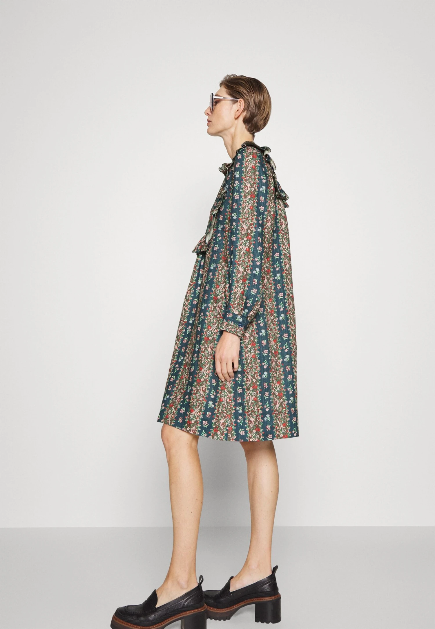 See By Chloé Robe De Jour - Multicolor Blue 6 See By Chloé Robe De Jour - Multicolor Blue – Image 4