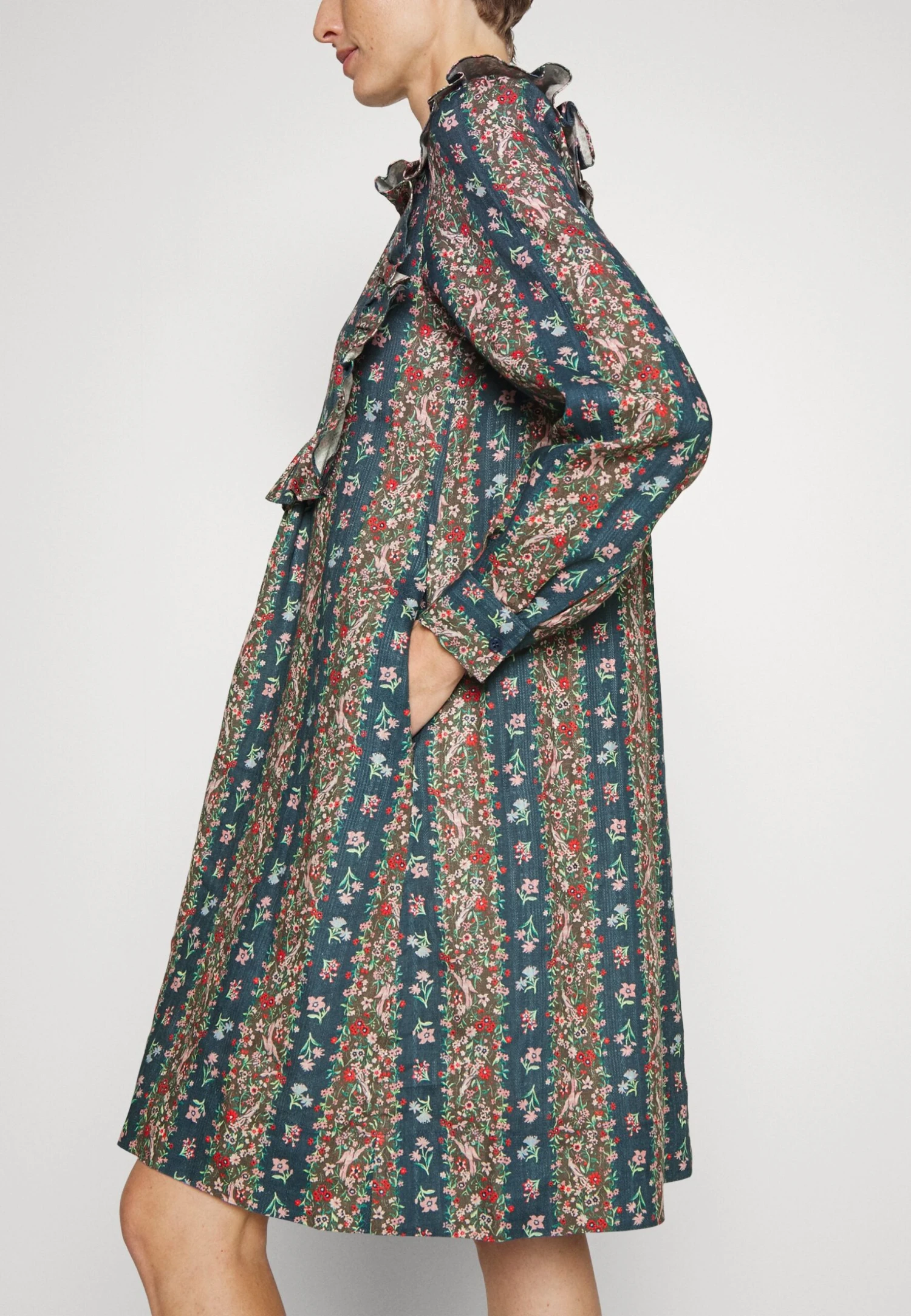 See By Chloé Robe De Jour - Multicolor Blue 8 See By Chloé Robe De Jour - Multicolor Blue – Image 6