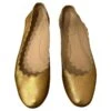 Chloé Ballerines Doré 1 Chloé Ballerines Doré -Chloé ballerines chloe cuir dore