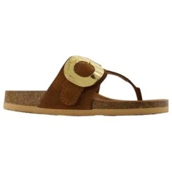 See By Chloé Mules Chany Fussbett - See By Chloe - Fauve - Cuir Marron