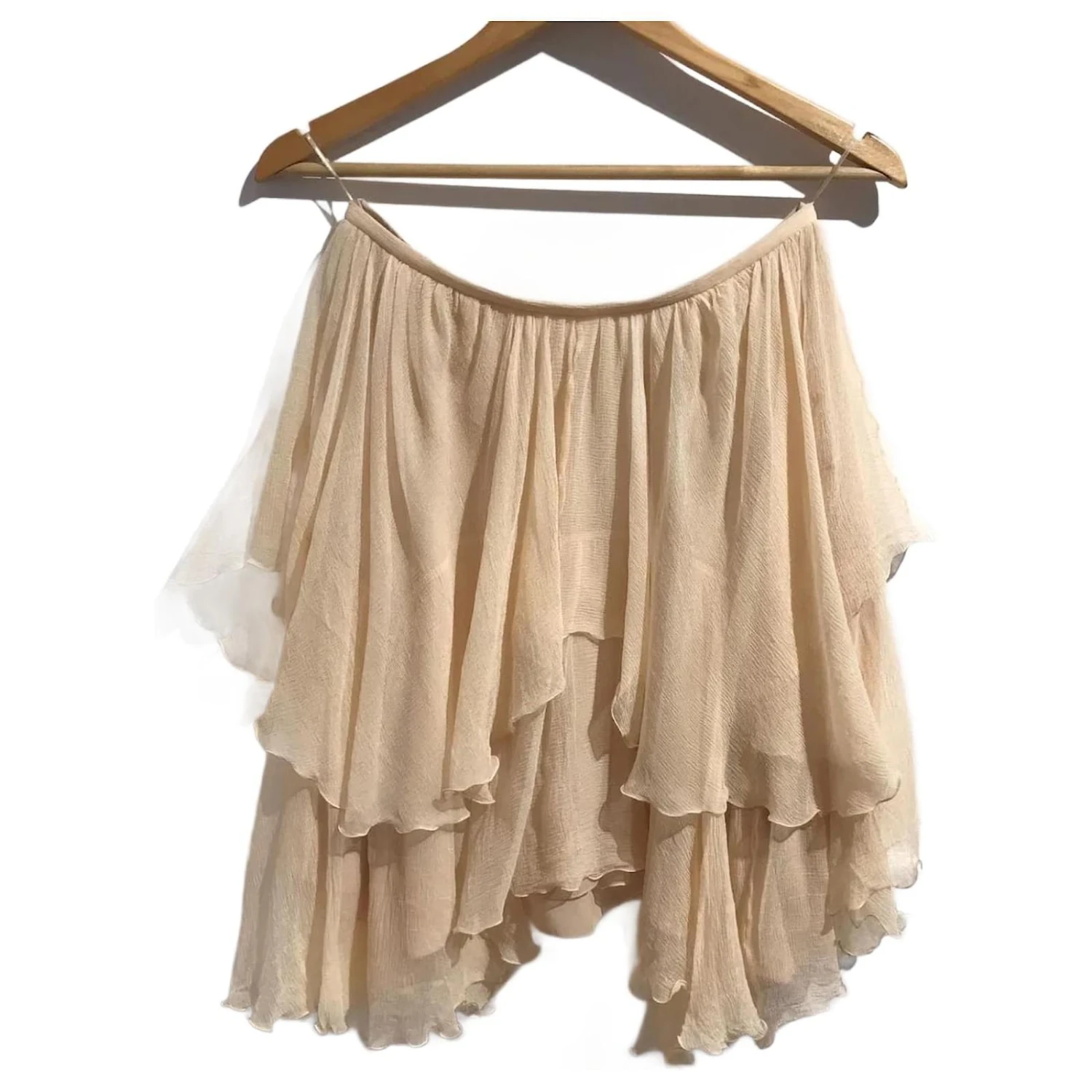 Chloé CHLOE Jupes T.International M Soie Beige 3 Chloé CHLOE Jupes T.International M Soie Beige