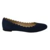 Chloé Lauren Ballerines Festonnées En Daim Bleu -Chloé chloe lauren ballerines festonnees en daim bleu suede