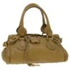 Chloé Chloe Paddington Sac à Main Cuir Beige 03 06 51 5366 Auth 38736