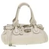 Chloé Chloe Paddington Sac à Main En Cuir Blanc Auth Tb562 -Chloé chloe paddington sac a main en cuir blanc auth tb562