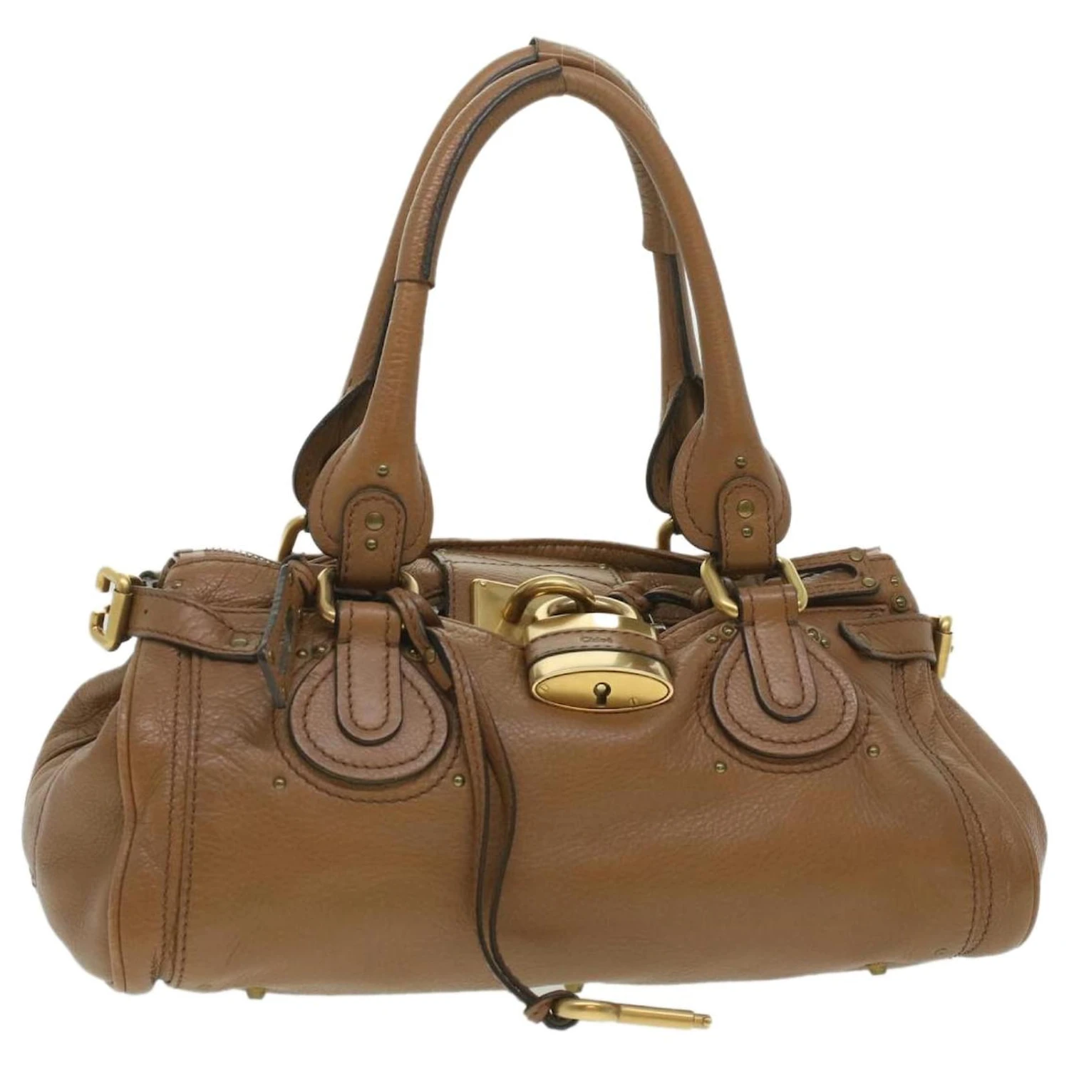 Chloé Chloe Paddington Sac à Main En Cuir Marron 03-08-51-5276 Auth 37277 3 Chloé Chloe Paddington Sac à Main En Cuir Marron 03-08-51-5276 Auth 37277