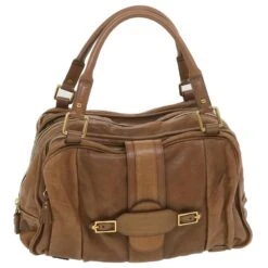 Chloé Chloe Sac à Main Cuir Marron Auth Bs4291