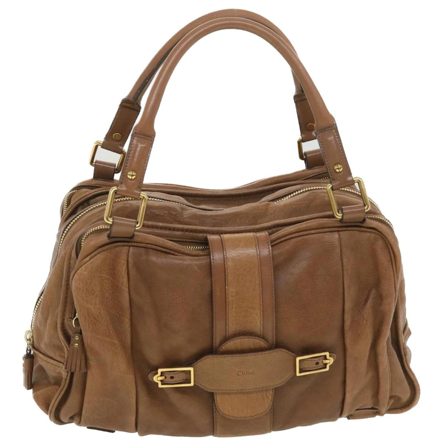 Chloé Chloe Sac à Main Cuir Marron Auth Bs4291 3 Chloé Chloe Sac à Main Cuir Marron Auth Bs4291