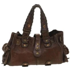 Chloé Chloe Sac à Main Cuir Marron SA59-01-06-54 Auth 37835