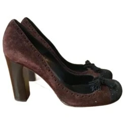 Chloé CHLOE Talons T.UE 37.5 Suédée Marron