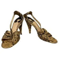 Sandales De Soirée En Python Chloé Multicolore