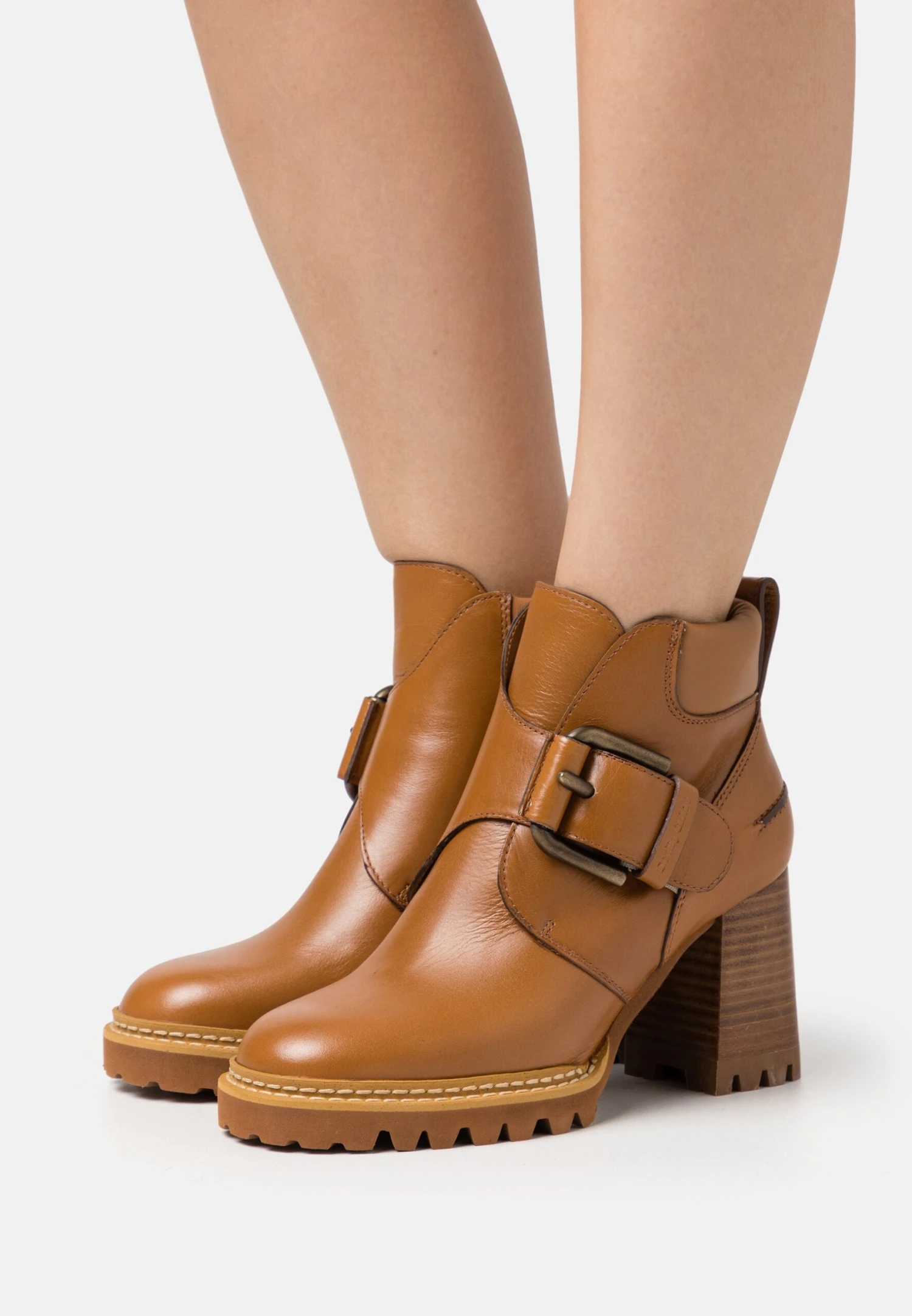 See By Chloé Willow Buckle - Boots À Talons - Light/Pastel Brown 3 See By Chloé Willow Buckle - Boots À Talons - Light/Pastel Brown