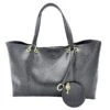 Chloé Grand Sac Cabas Marty Noir -Chloé grand sac cabas marty chloe fausse fourrure noir