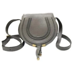 Chloé Mini Sac à Bandoulière Rond Marcie Gris