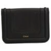 Portefeuille Chloé Noir -Chloé petite maroquinerie portefeuille chloe cuir noir