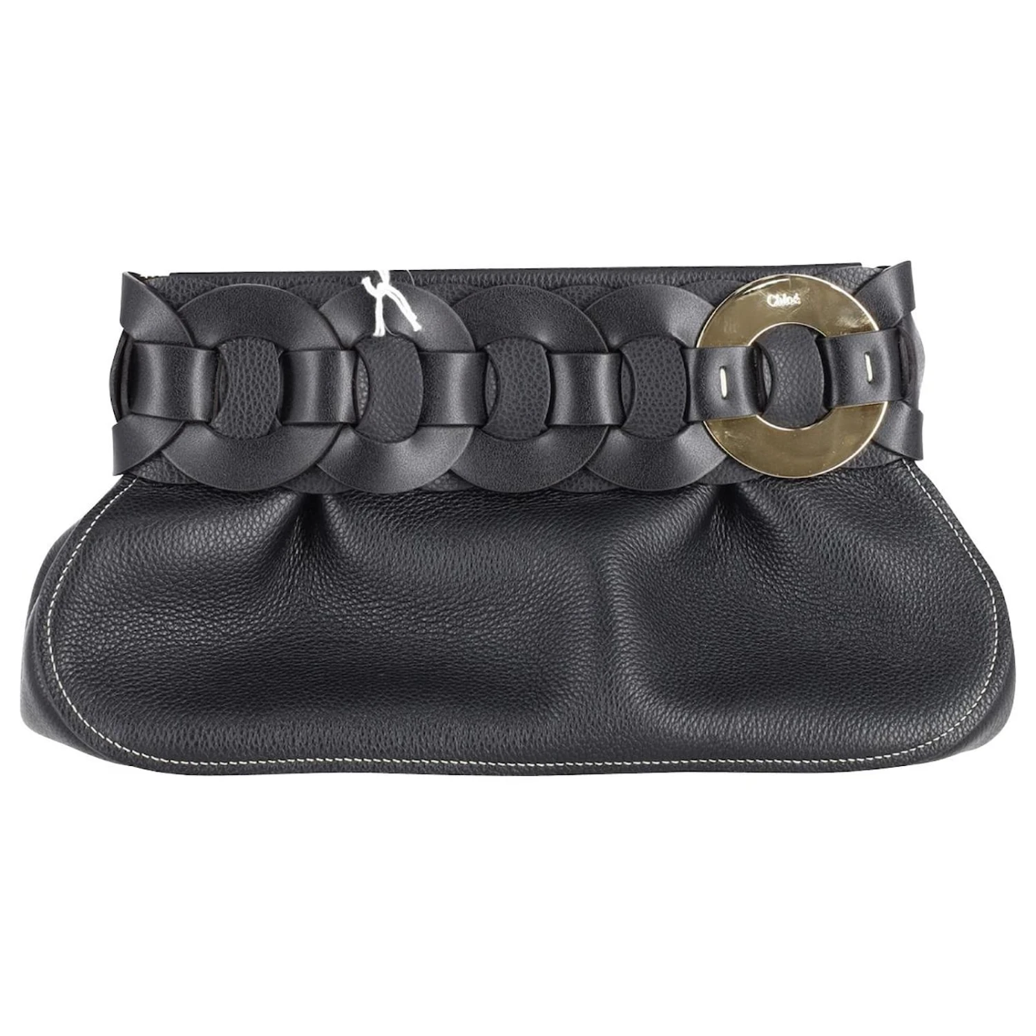 Pochette Tressée Chloé Darryl En Cuir De Veau Noir Cuir 3 Pochette Tressée Chloé Darryl En Cuir De Veau Noir Cuir