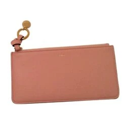 Chloé Portefeuille Long Alphabet Rose