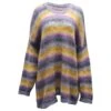 Chloé Pull Chloe Oversize Stripe En Mélange De Laine Mohair Multicolore -Chloé pull chloe oversize stripe en melange de laine mohair multicolore