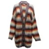 Chloé Cardigan Oversize à Rayures Chloe En Mélange De Laine Mohair Multicolore -Chloé pulls gilets cardigan oversize a rayures chloe en melange de laine mohair multicolore