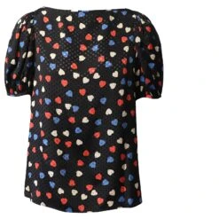 See By Chloé See By Chloe Chemisier à Imprimé Cœur En Viscose Noire