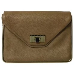 Chloé Sac à Bandoulière Chloe Sally En Cuir Marron Caramel